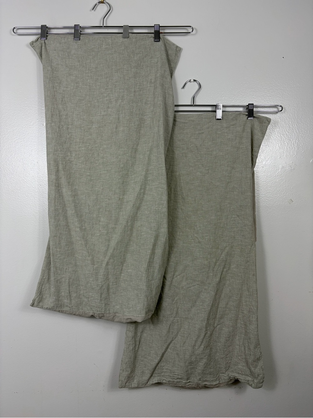 Hearth & Hand/ Magnolia linen/cotton King size sham set gray taupe